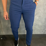 Calça Alf. Bolso Ziper Ponto H Marinho