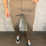 Calça Malha Roma Dlz Marrom Funghi