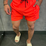 Short Praia Liso Básico Rsv Rosa Flúor