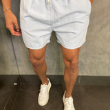 Short Praia Liso Premium Rsv Azul Seco