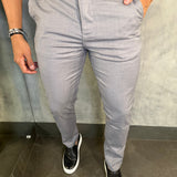 Calça Alf. Veneza Ponto H Cinza Médio