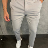 Calça Alf. Verona Ajuste Lateral Ponto H Cinza Giz