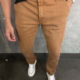 Calça Alfaiataria Cotelê Dlz Ferrugem