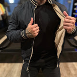 Jaqueta Premium Casual Reversivel Bege/Preta