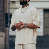 Conjunto Oversized Texturizada Bege