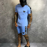 Conjunto Slim Camiseta E Shorts Azul