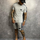 Conjunto Slim Lost Camiseta E Shorts Cinza