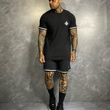 Conjunto Slim Camiseta E Bermuda Soft Black