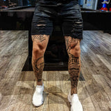 Bermuda Jeans Black Amassada Destroyed