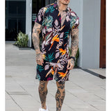 Kit Camisa Manga Curta e Shorts Black Summer