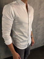 Camisa M/L Acetinada Ponto H