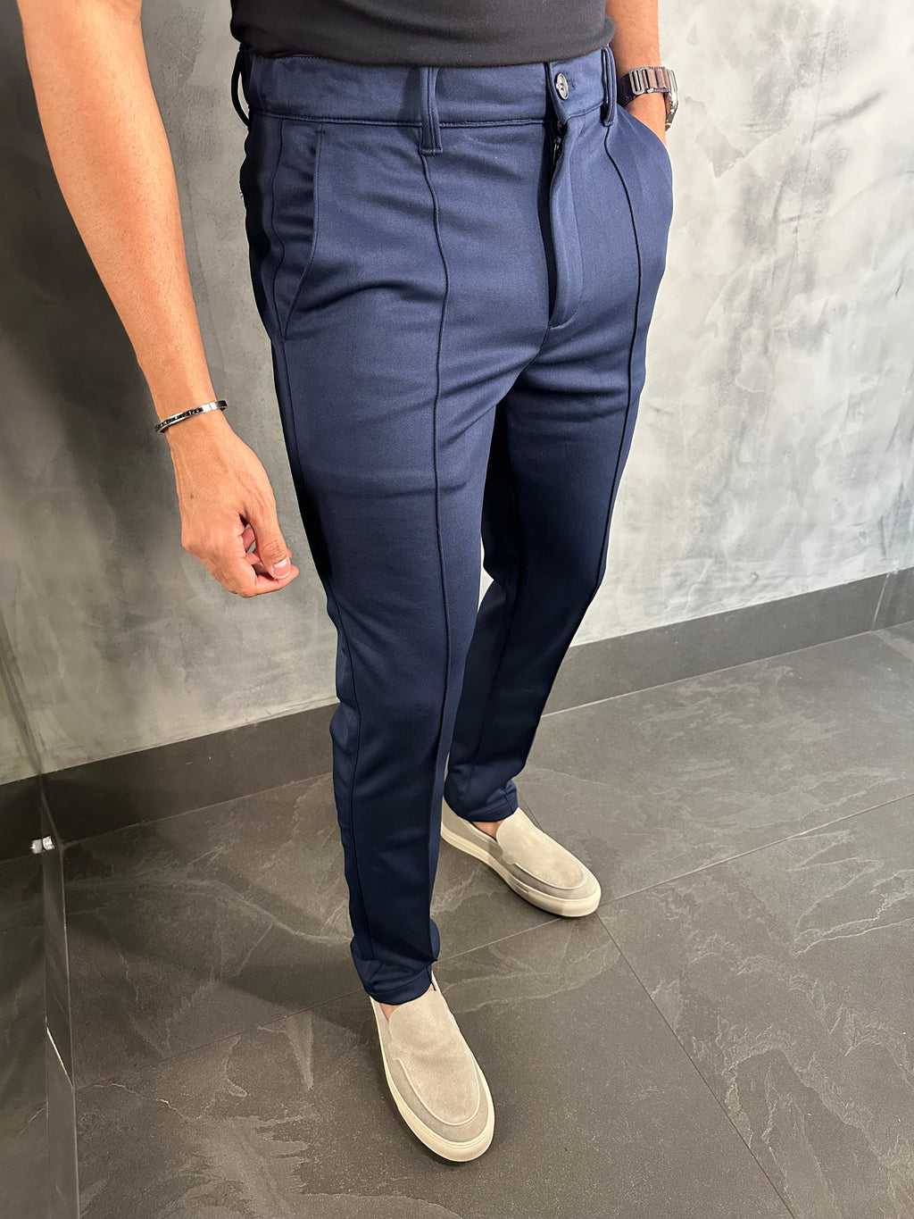 Calça Alfaiataria Tech Ponto H Marinho