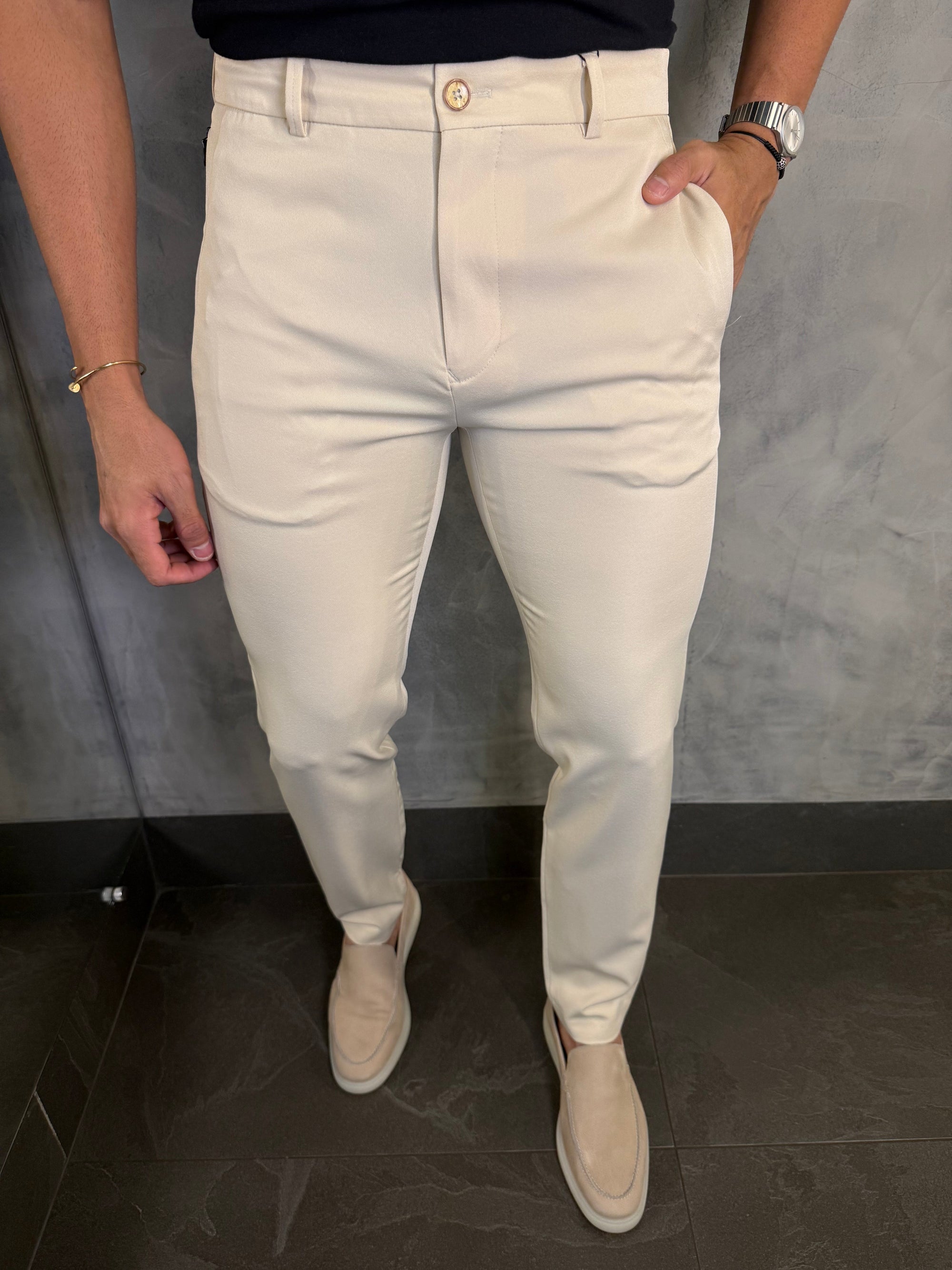 Calça Alf. Bolso Ziper Ponto H