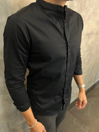 Camisa M/L Gola Padre Calling Preta