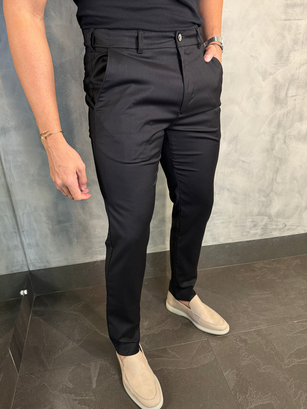 Calça Alf. Slim C/ Elástico Cós Ponto H