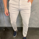Calça Alf Sarja Comfort Skinny Ponto H Creme