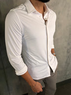 Camisa M/L Tech Poliamida Ponto H Branco