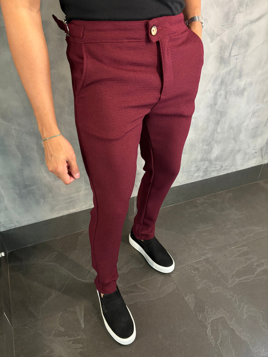Calça Alf. Com Regulador Linhão Ponto H Marsala