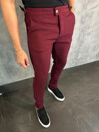 Calça Alf. Com Regulador Linhão Ponto H Marsala