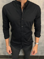 Camisa M/L Gola Padre Calling Preta