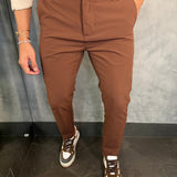 Calça Alf. Slim Tech Kingejoe Marrom