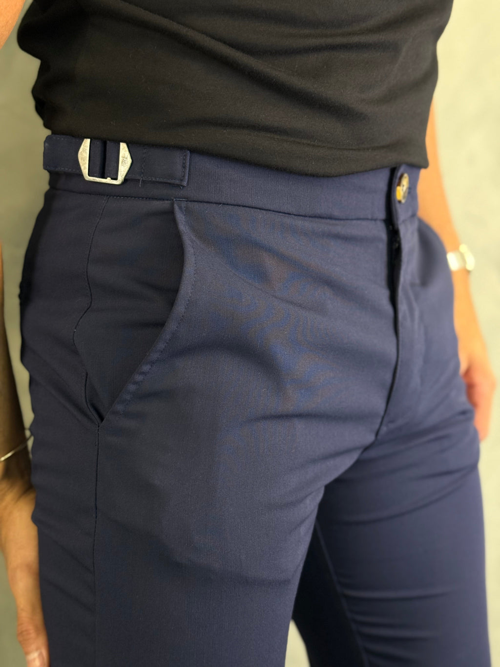 Calça Alf. Regulador Paris Ponto H Marinho