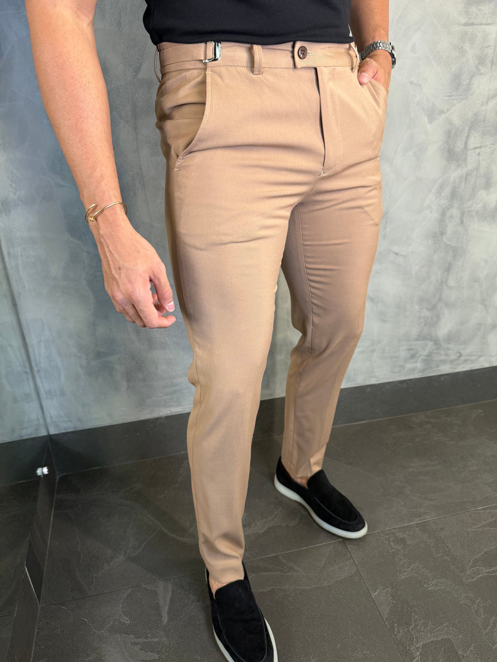 Calça Alf. Artemis Ponto H Caramelo