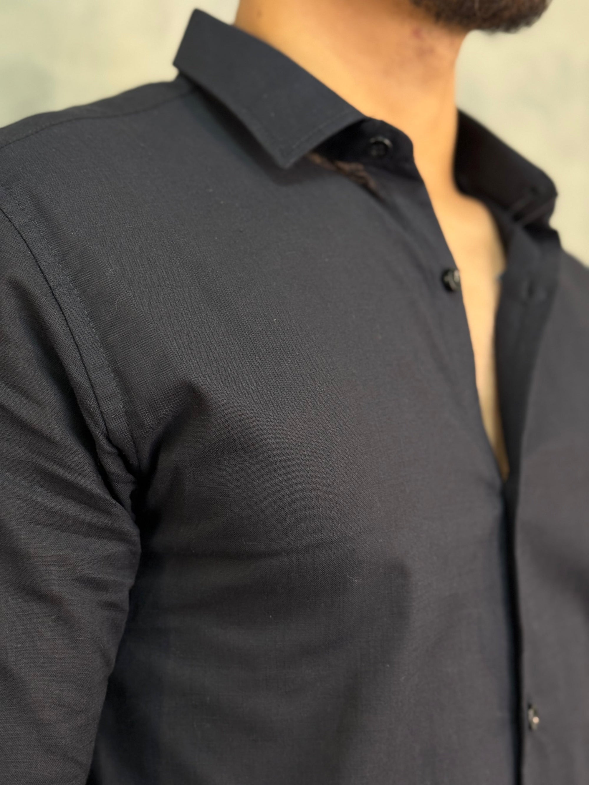 Camisa M/L Flame Ponto H Preto