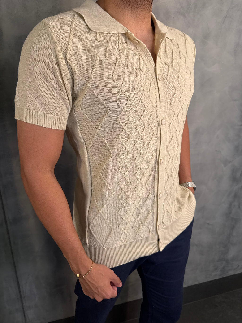 Camisa M/C Tricot Marbella Per Pochi