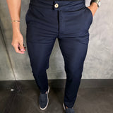 Calça Alf. Veneza Ponto H Azul Petróleo