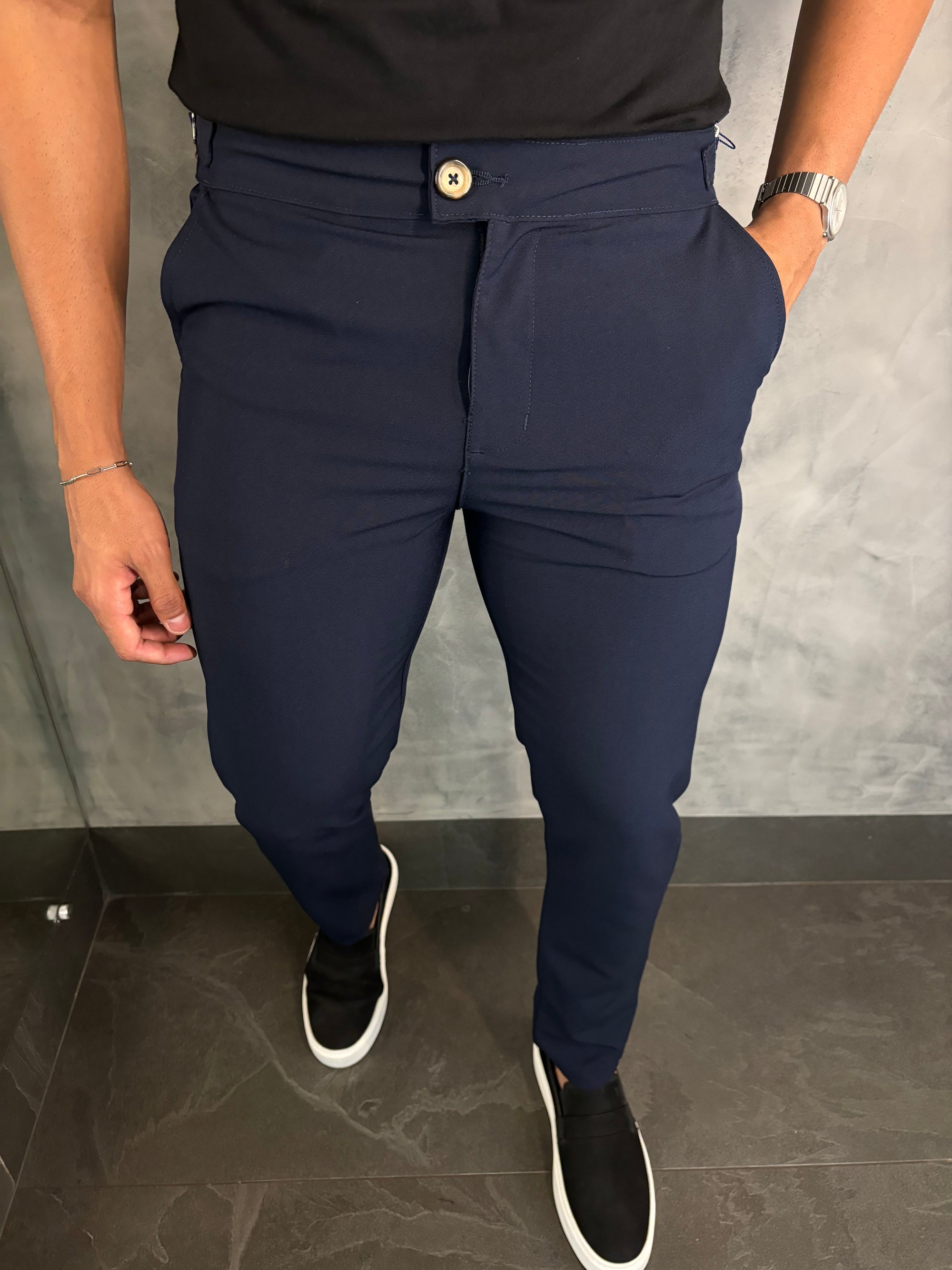 Calça Alf. Roma Ponto H Marinho