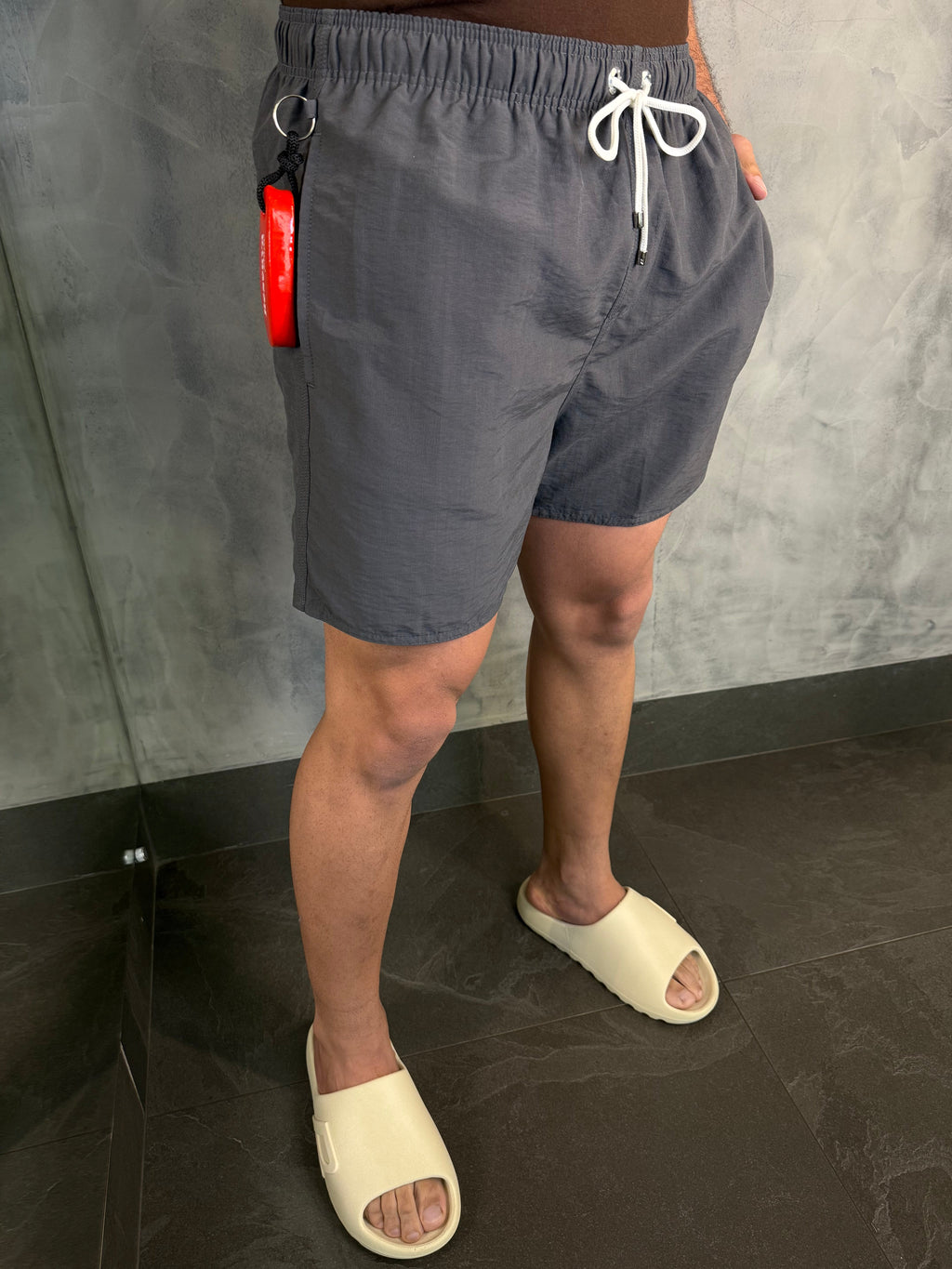 Short Praia Liso Premium Rsv Fuligem