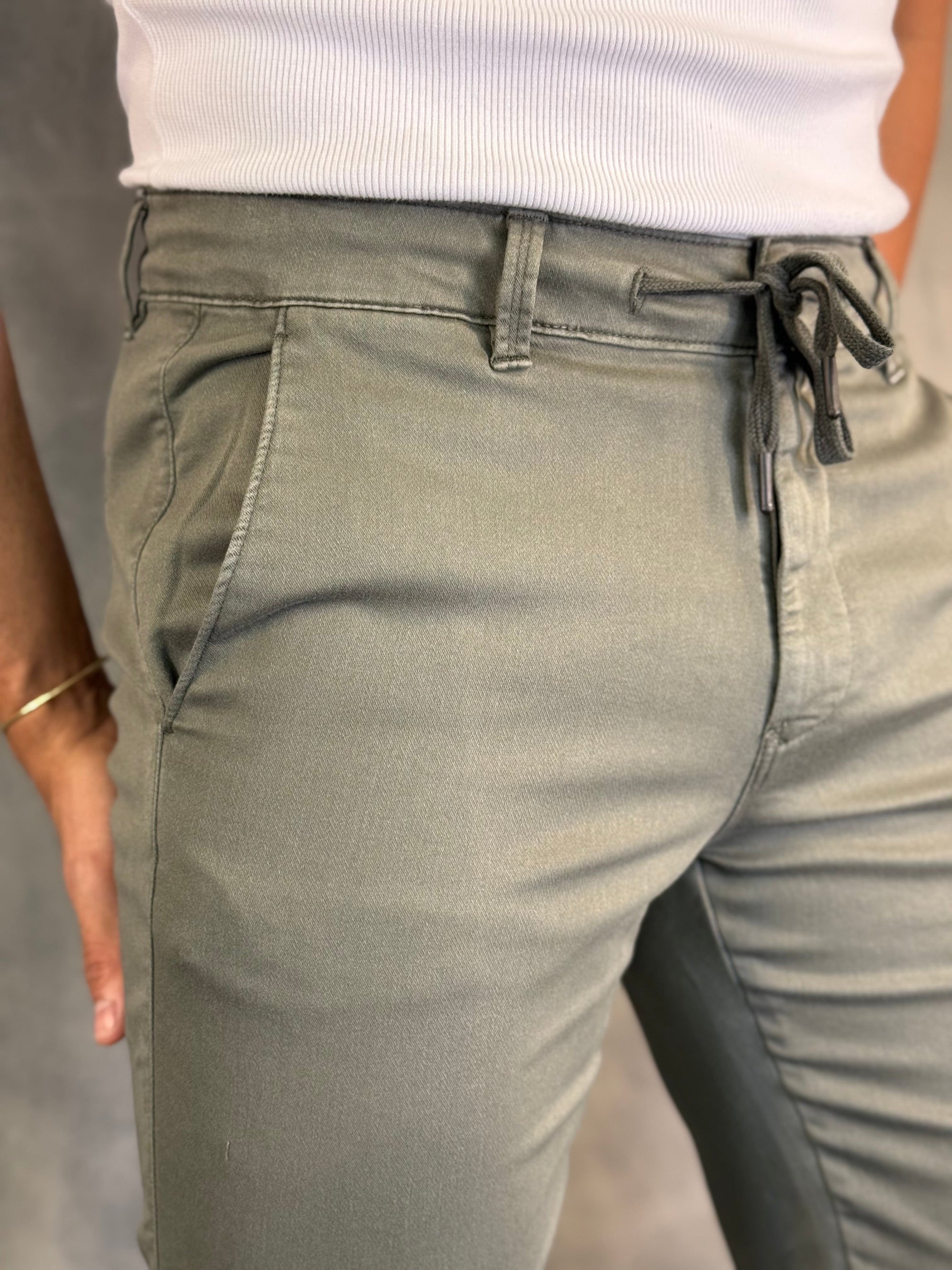 Calça Sarja Moletom Skinny Ponto H