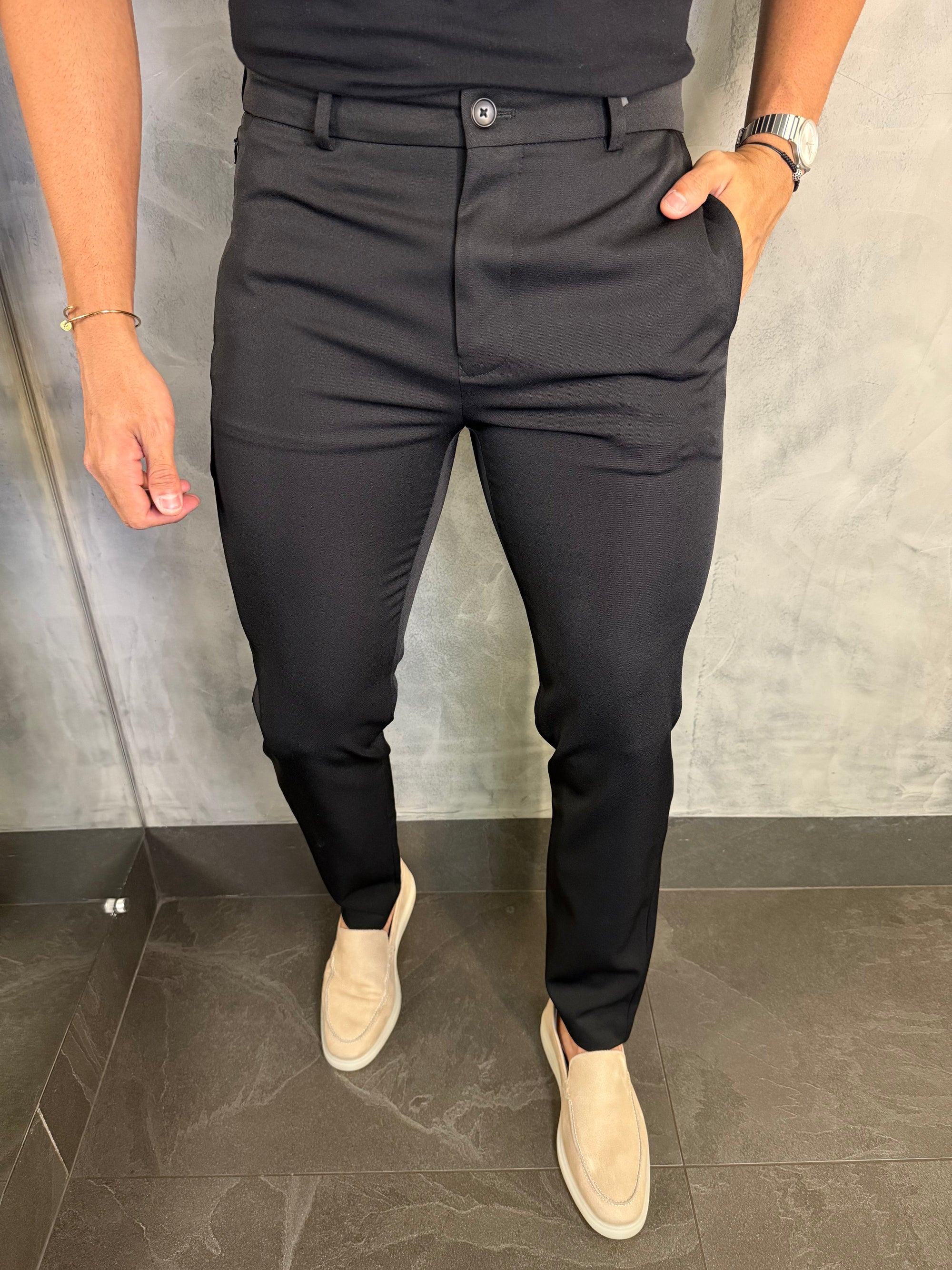 Calça Alf. Bolso Ziper Ponto H