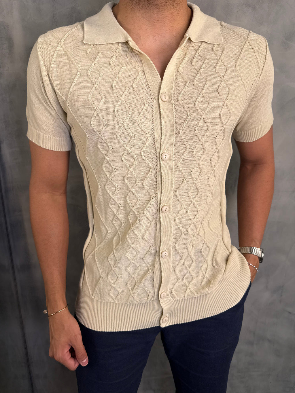Camisa M/C Tricot Marbella Per Pochi