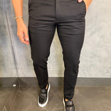 Calça Alf. Maquinetada Skinny Ajuste Fivela Ponto H Preto