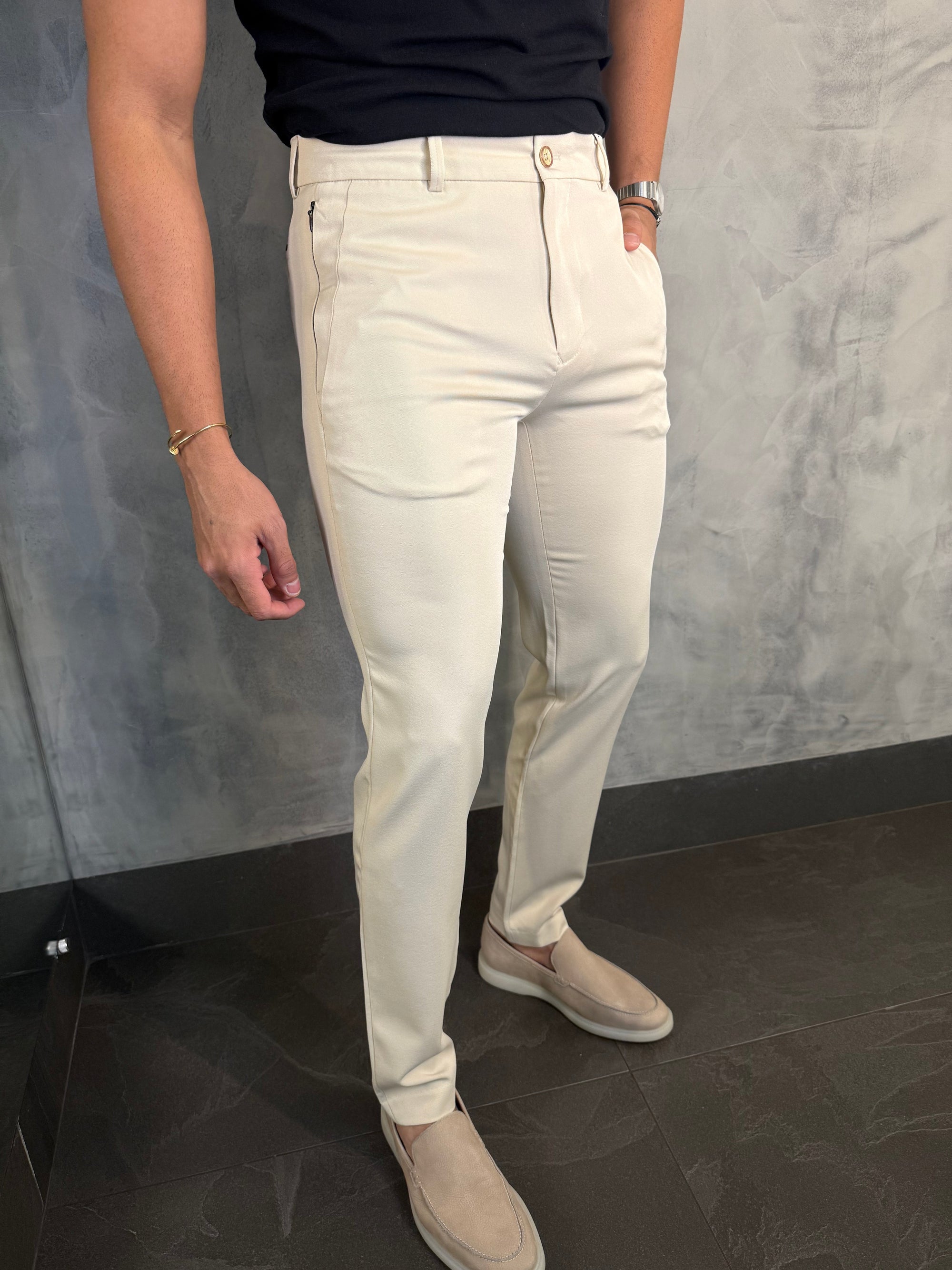 Calça Alf. Bolso Ziper Ponto H