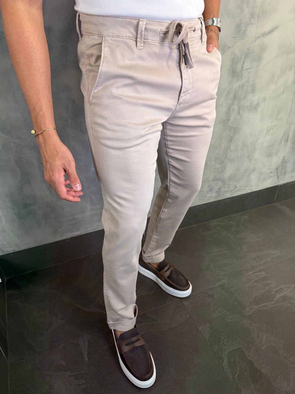 Calça Sarja Moletom Skinny Ponto H