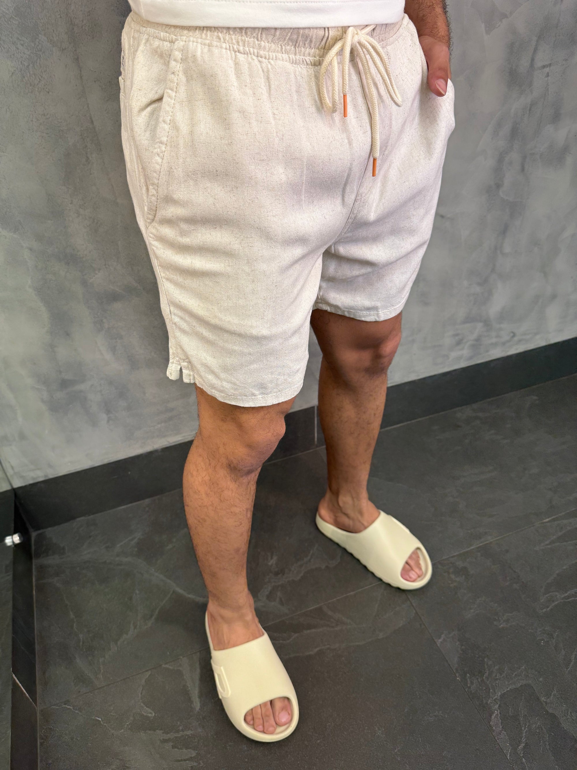 Short Linho Tradicional Kingejoe Natural