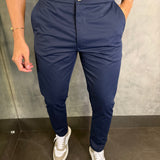 Calça Alf. Mônaco Ajuste Catraca Ponto H Marinho