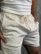 Short Linho Tradicional Kingejoe Natural
