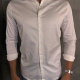 Camisa M/L Cetim Elastano Ponto H Branco