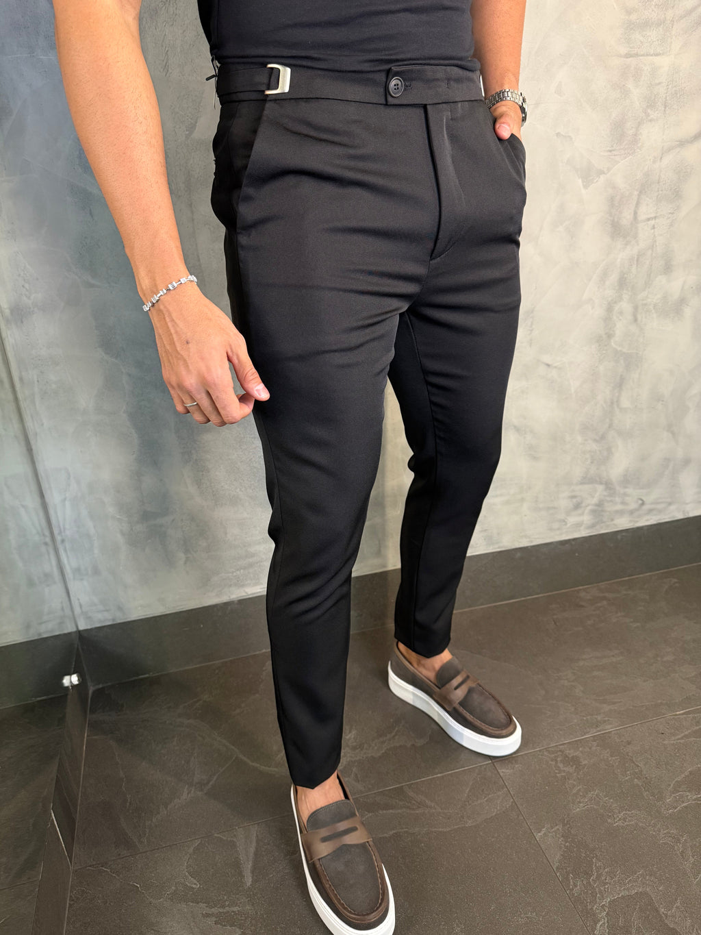 Calça Alf. Viena Ajuste Catraca Ponto H Preto