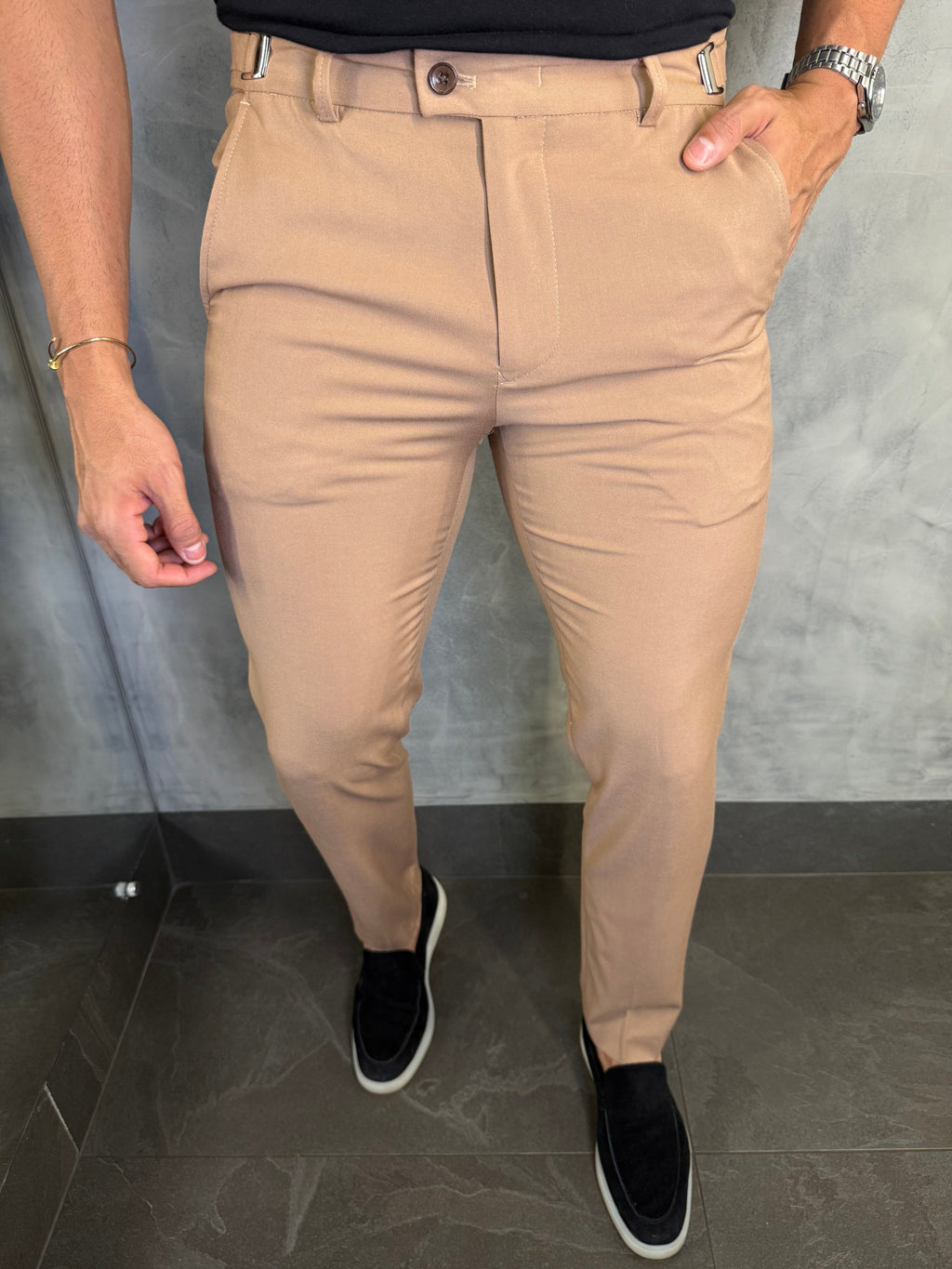 Calça Alf. Artemis Ponto H Caramelo