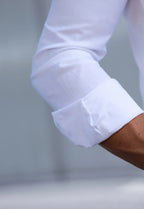 Camisa Masculina Manga Longa Slim Branca