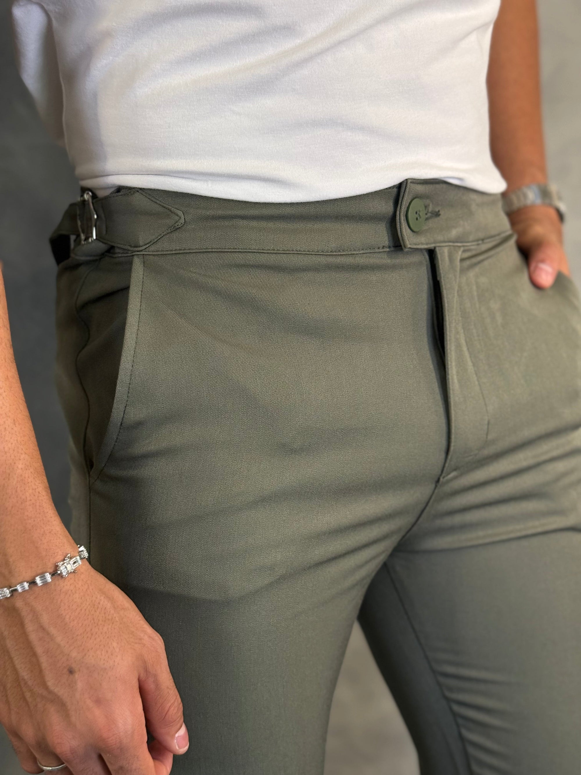 Calça Alf. Roma Ponto H Verde Militar