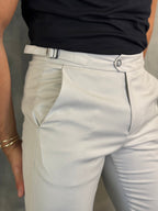 Calça Alf. Skinny Ajuste Fivela Ponto H