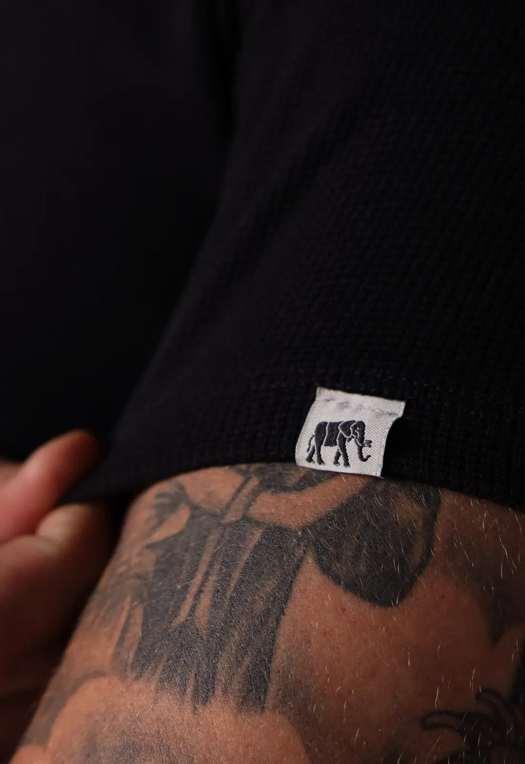 Camisa Polo Italiana Tricot Preta