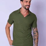 Camisa Polo Italiana Tricot Verde