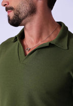 Camisa Polo Italiana Tricot Verde